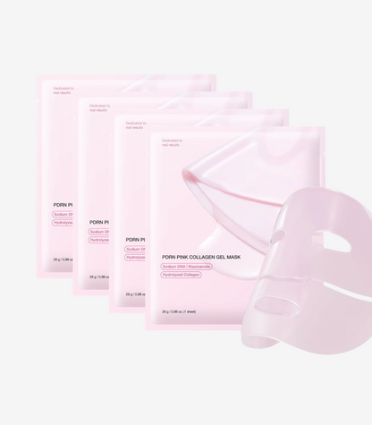 PDRN PINK COLLAGEN GEL MASKS (4 MASKS)